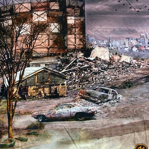 Very rare all-over print Des Kiraz by Deth Killers 2000 t-shirt. Size Large. - Picture 3 of 5